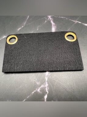 Mini Black Felt Insert with Brass Grommets NWOT 3.5” x 2”